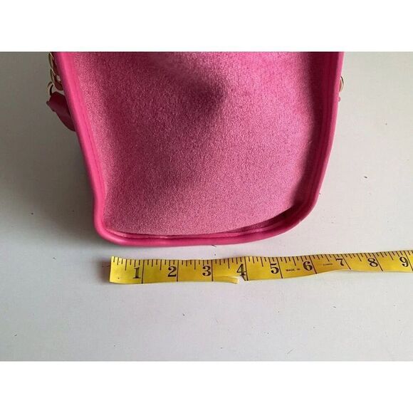 Juicy Couture Beach Tote Pink Flash Terry Cloth Embroidered Logo Bag Purse NEW - Picture 12 of 13